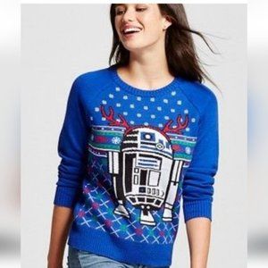 Star wars women's r2d2 Christmas holiday sweater large